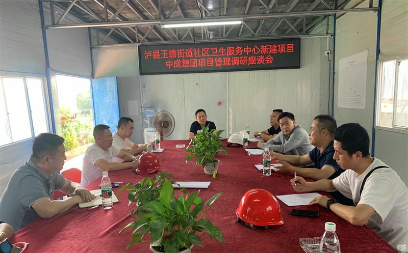中成集团党委委员、副总经理、总工程师田义平到在建项目开展生产管理课题调研