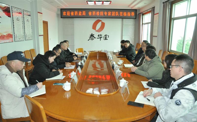 省药监局、省药检院专家到泰华堂制药指导工作